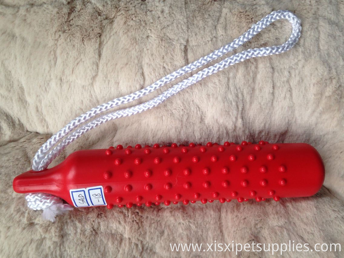 Good brand plastic floating TPR hammer shape dog chew toy
